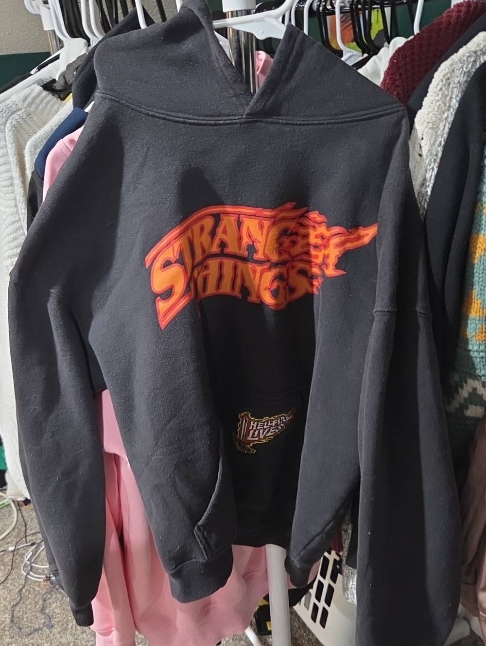Netflix Stranger Things Black Hoodie - Medium
